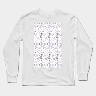 Happy Net Pattern Long Sleeve T-Shirt